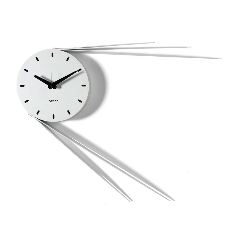 Orologio da parete di design in metallo con lancette estese e struttura moderna Pagamento Sicuro