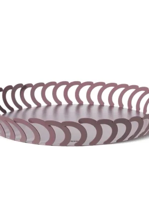 Vassoio rotondo in metallo dal design particolare Ultime Pezzi
