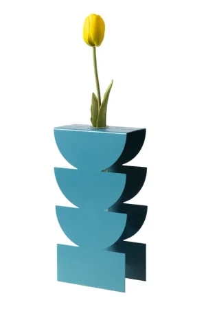 Vaso portafiore decorativo in metallo dal design particolare Prezzo Conveniente