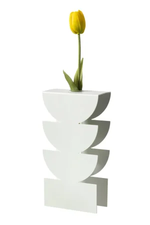 Vaso portafiore decorativo in metallo dal design particolare Prezzo Ridotto
