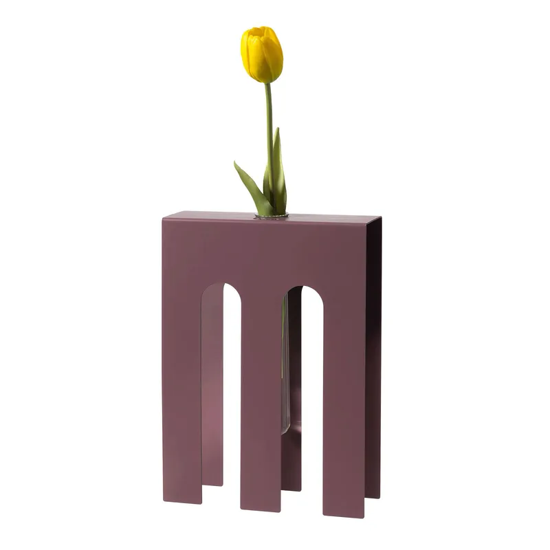 Super Prezzo Vaso portafiore decorativo in metallo dal design particolare