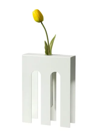 Vaso portafiore decorativo in metallo dal design particolare Prezzo Basso