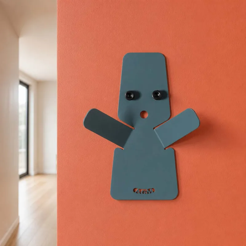 Must-Have Appendino per cameretta bimbi fantasmino in metallo colorato con ganci