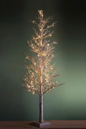 Albero di natale Larice con glitter e 78 led Direttamente Dal Produttore