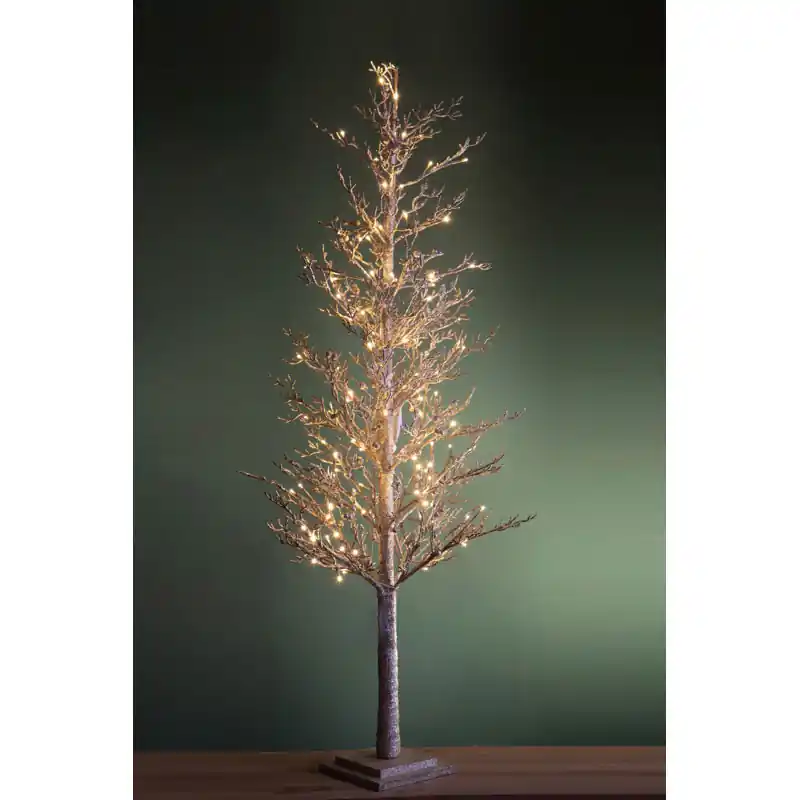 Albero di natale Larice con glitter e 78 led Direttamente Dal Produttore