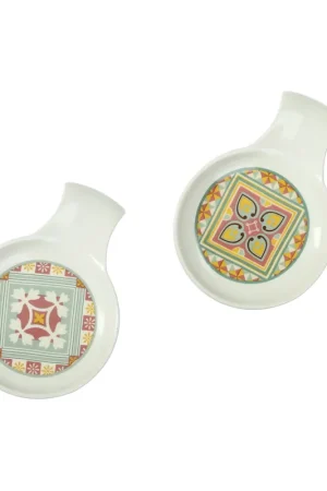 Ultima Occasione Set 2 pz Segnaposto da tavola in porcellana "Girandola"