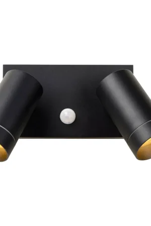 Ultime Pezzi Applique da esterno con 2 diffusori orientabili in alluminio e sensore movimento - 50W - 54