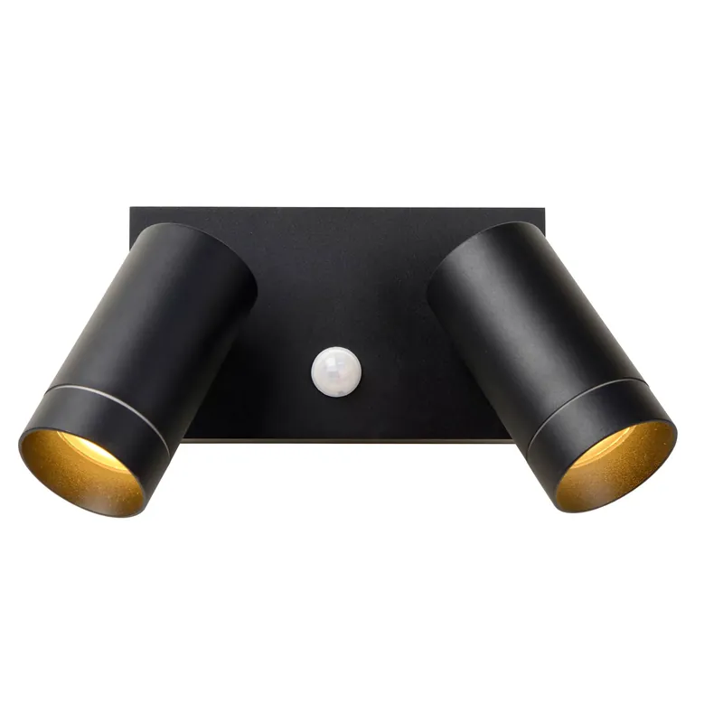 Ultime Pezzi Applique da esterno con 2 diffusori orientabili in alluminio e sensore movimento - 50W - 54