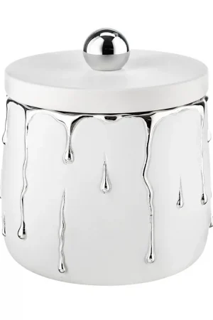 Ultima Occasione Portagioie in marmorino con decori a goccia design moderno ed elagante