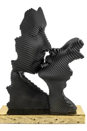 A Buon Prezzo Scultura in marmorino piccola con base oro