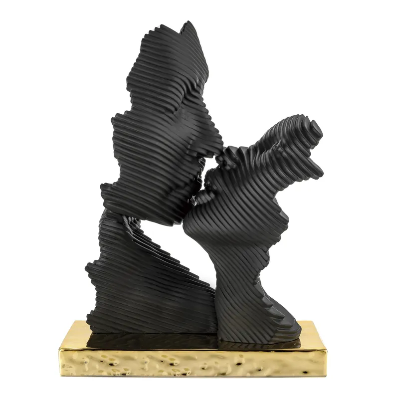 A Buon Prezzo Scultura in marmorino piccola con base oro