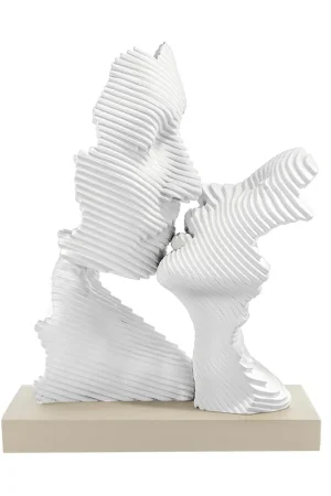 Ultime Pezzi Scultura in marmorino grande con base nocciola