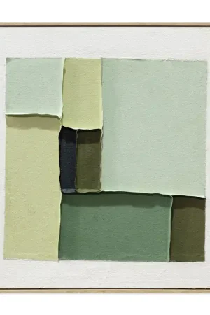 Acquista Ora Quadro astratto dipinto a mano su tela di cotone con cornice Sylva 60x60