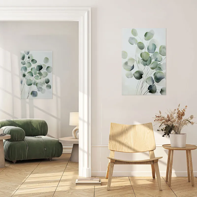 Stampa su tela con motivo floreale Eucalipto 2 60x90 Offerta Lampo