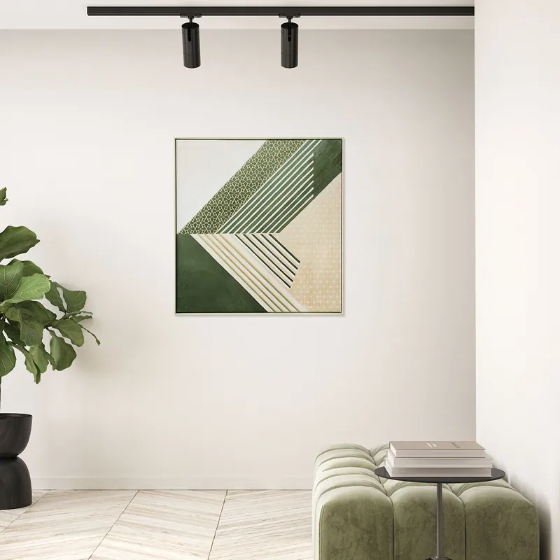 Consegna Rapida Stampa su tela con motivo astratto con cornice Escher 80x80