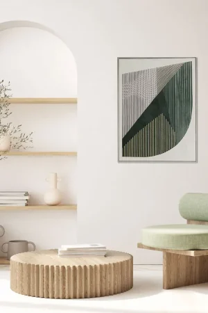 Subito Disponibile Stampa verticale su tela con motivo astratto con cornice Lamina 60x80