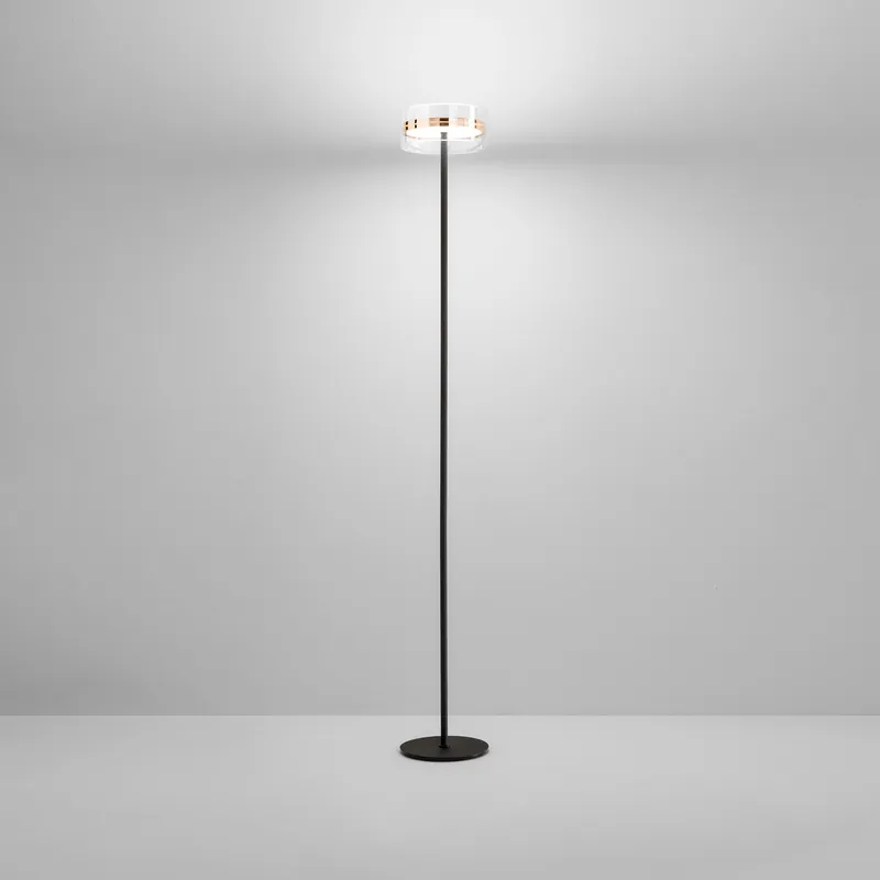 Miglior Prezzo Piantana moderna a led struttura in metallo diffusore in vetro - 20W - Lumen 880 - 3000k Luce Calda - IP20
