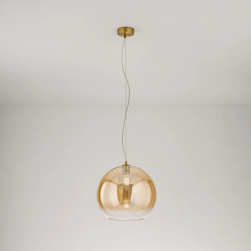 Compra Oggi Stesso Lampada a sospensione singola piccola in metallo diffusore in vetro a led - 60W - IP20