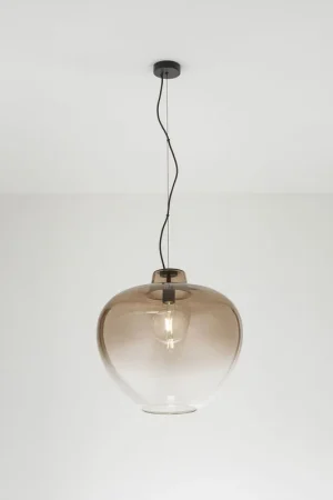 Vendita Finale Lampada a sospensione moderna singola struttura in metallo diffusore in vetro - 60W - IP20