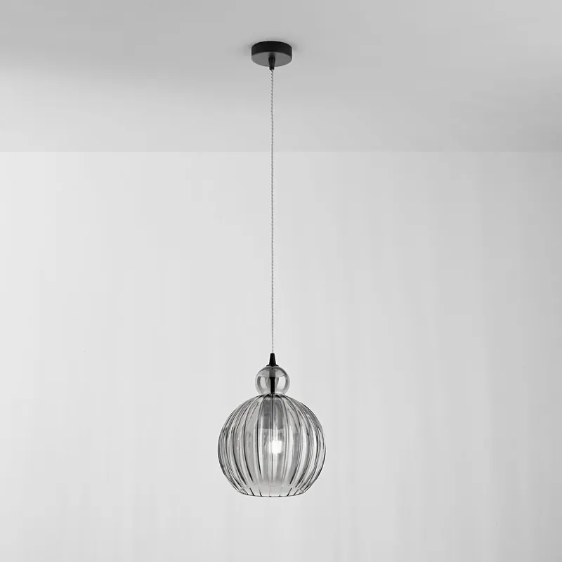 Promozione Esclusiva Lampada a sospensione piccola con diffusore in vetro a boccia - 40W - IP20