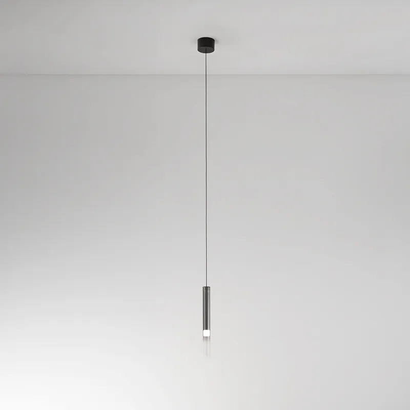 Occasione Imperdibile Lampada a sospensione tubolare in metallo diffusore in vetro a led dimmerabile - 8W - Lumen 640 - 3000k Luce Calda - IP20