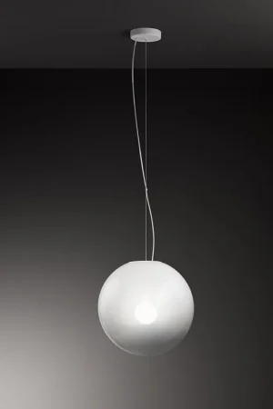 Acquista Ora Lampada a sospensione struttura in metallo diffusore piccolo a boccia di vetro - 40W - IP20