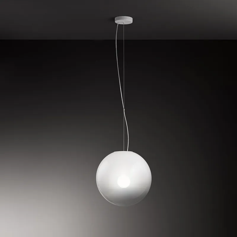 Acquista Ora Lampada a sospensione struttura in metallo diffusore piccolo a boccia di vetro - 40W - IP20