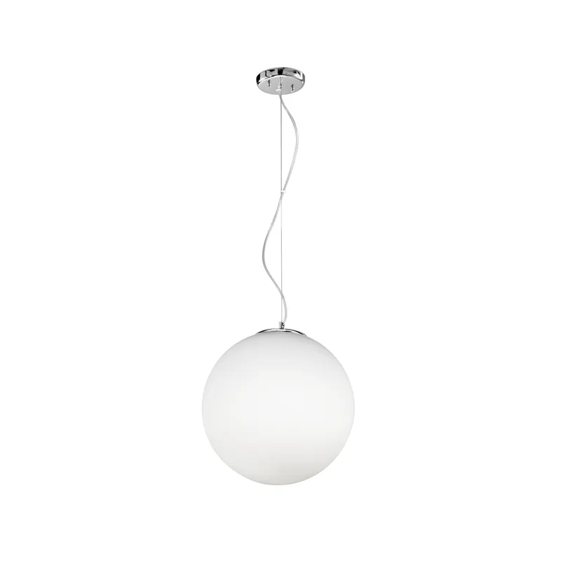 Must-Have Lampada a sospensione moderna in metallo con diffusore in vetro a boccia grande - 60W - IP20