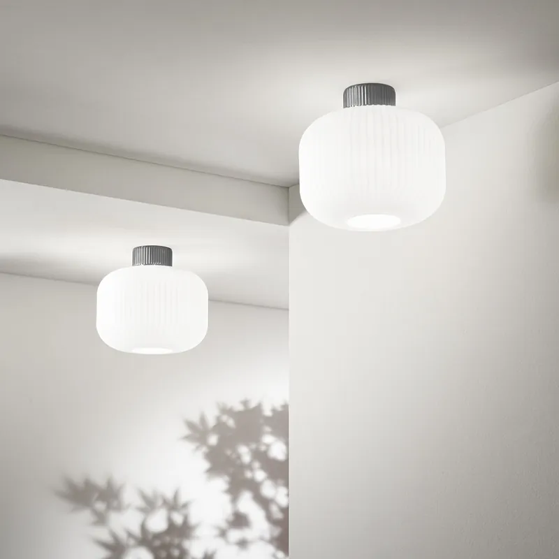 Lampada da soffitto con struttura in metallo e diffusore in ceramica - 40W - IP20 Affare