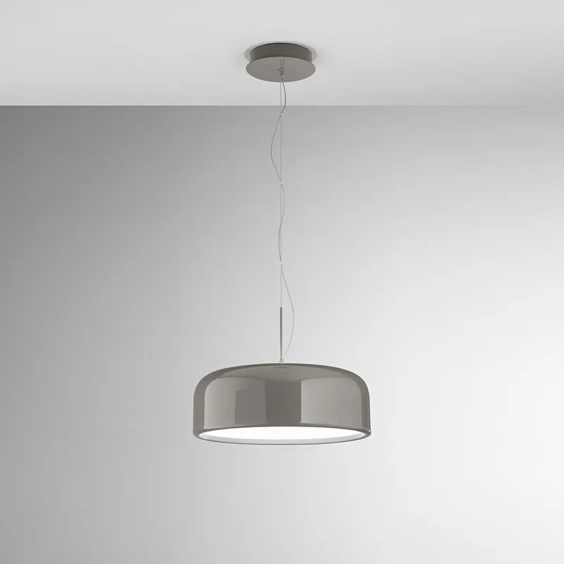Miglior Prezzo Lampada a sospensione a led grande in metallo con diffusore in acrilico - 40W - Lumen 3200 - 2700K-3000K-4000K - IP20