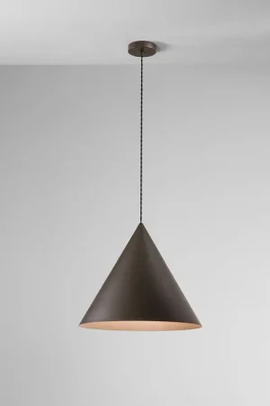 Ultime Pezzi Lampada a sospensione piccola con struttura e diffusore in metallo a cono - 60W - IP20