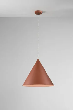 Affare Lampada a sospensione grande con struttura e diffusore in metallo a cono - 60W - IP20
