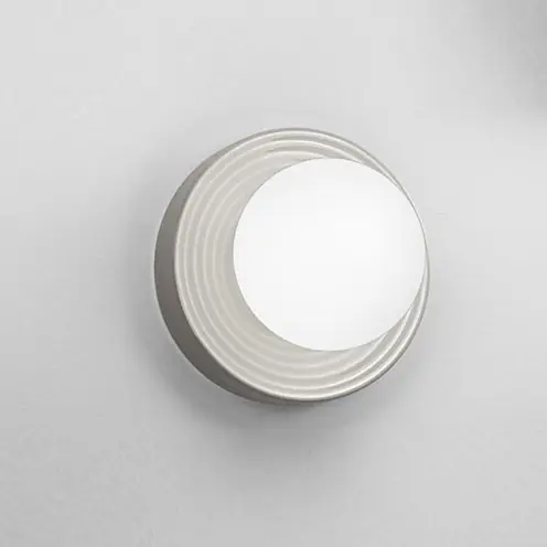 Ultimissimo Modello Plafoniera moderna con struttura in metallo e ceramica e diffusore in vetro - 28W - IP20