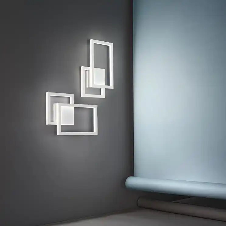 Applique da parete led in metallo e diffusore in acrilico dal design moderno - 20W - Lumen 1160 - 3000k-4000k-6000k - IP20 Solo Oggi