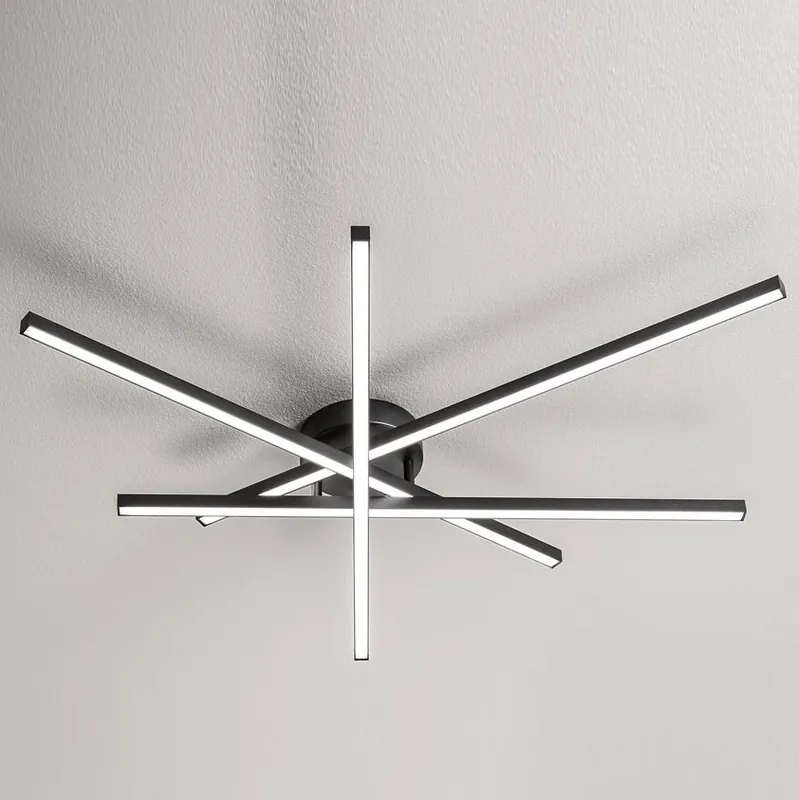 Plafoniera led media in metallo e diffusore in acrilico dal design moderno - 58W - Lumen 4060 - 3000k-4000k-6000k - IP20 Affare