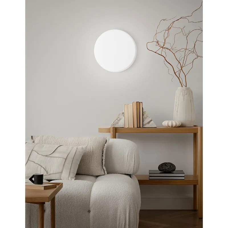 Promozione Esclusiva Plafoniera led grande con struttura in metallo e diffusore in vetro - 24W - Lumen 1920 - 3000k-4000k - IP20