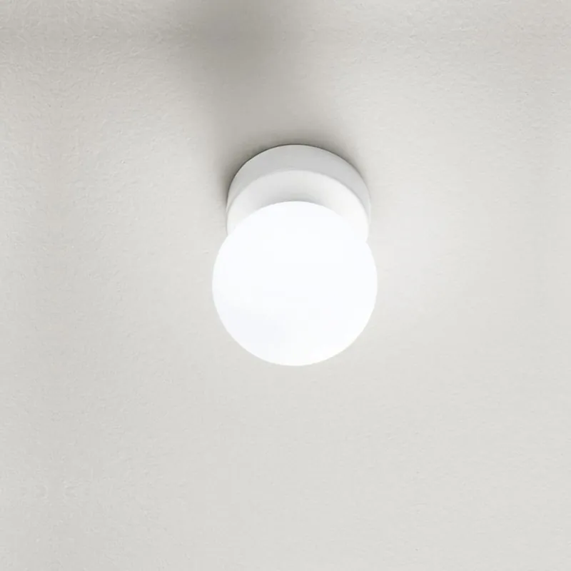 Applique da parete moderna con struttura in metallo e diffusore a bocia in vetro - 28W - IP20 Promozione