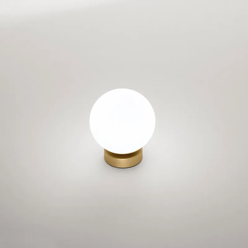 Prezzo Di Fabbrica Lampada da tavolo grande moderna in metallo e diffusore a bocia in vetro - 40W