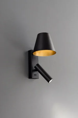 Applique a led con struttura e diffusore in metallo dal design moderno - 6W - Lumen 480 - 3000k Luce Calda - IP20 Spedizione Espresso
