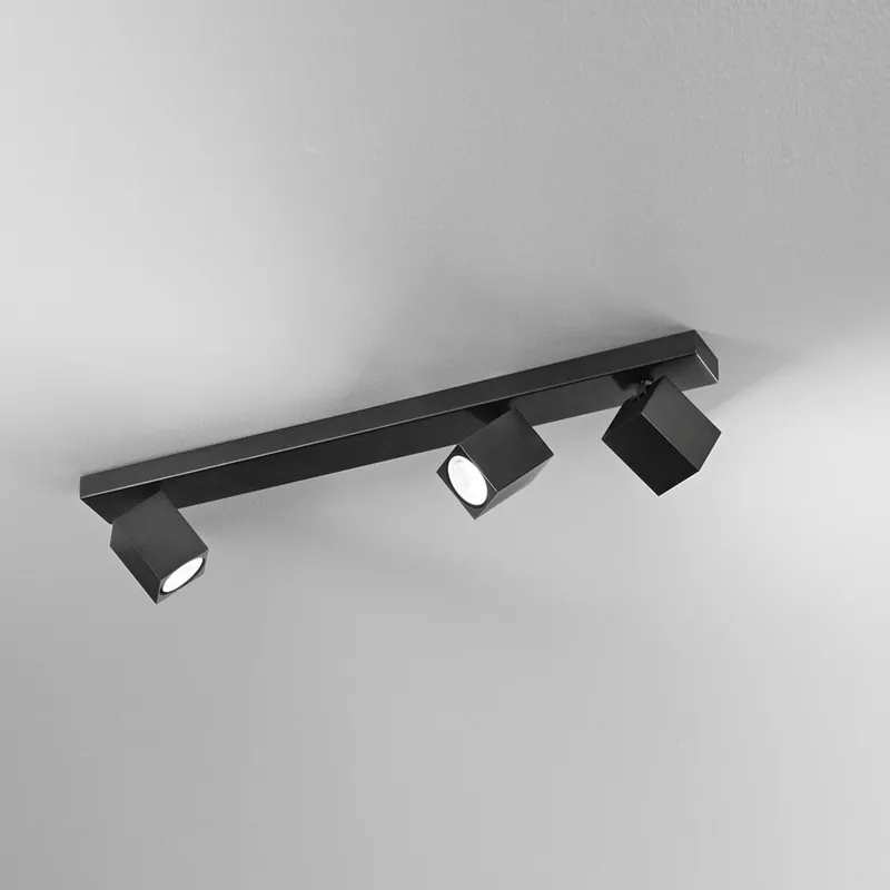Ultime Pezzi Applique da parete in alluminio con faretti orientabili quadrati - 50W - IP20