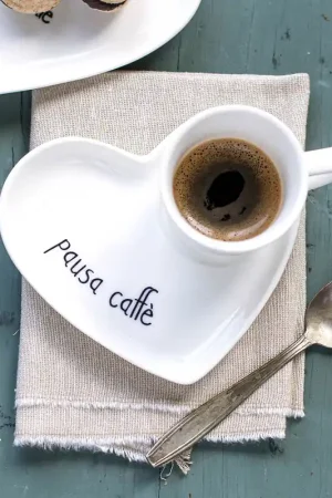 Compra Online Set 2 piattini da caffè in ceramica
