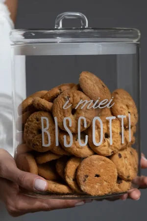 Soddisfatti O Rimborsati Barattolo per biscotti in vetro con corperchio ermetico