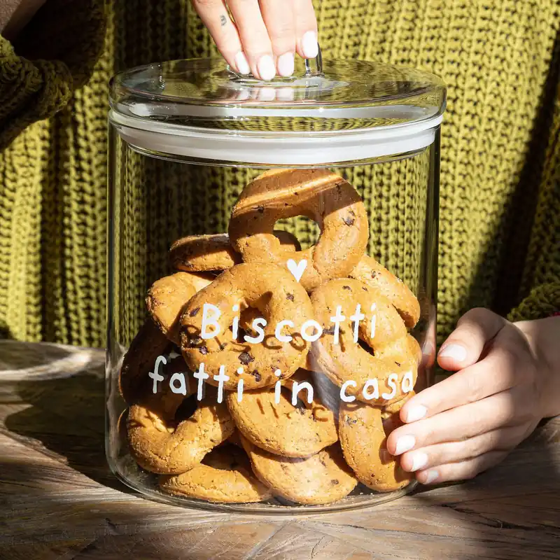 Barattolo per biscotti in vetro con corperchio ermetico Occasione
