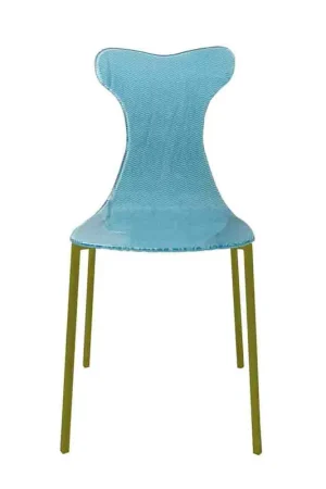 A Buon Prezzo Sedia moderna con struttura in metallo e seduta in plexiglass Modern