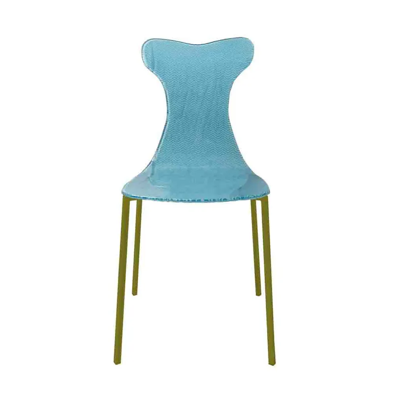 A Buon Prezzo Sedia moderna con struttura in metallo e seduta in plexiglass Modern