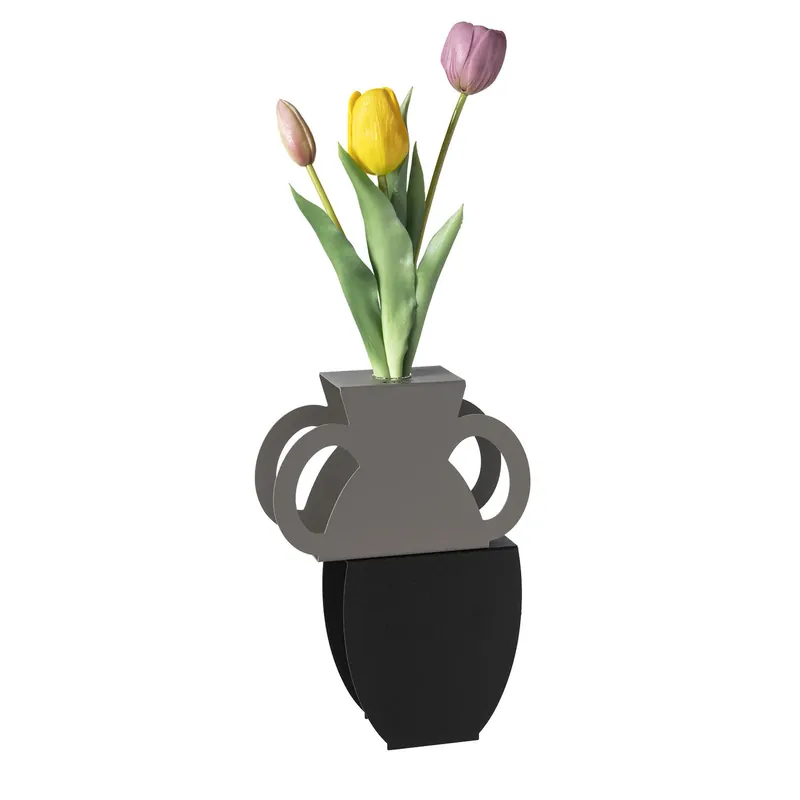 Vaso portafiore decorativo in metallo Ultimissimo Modello