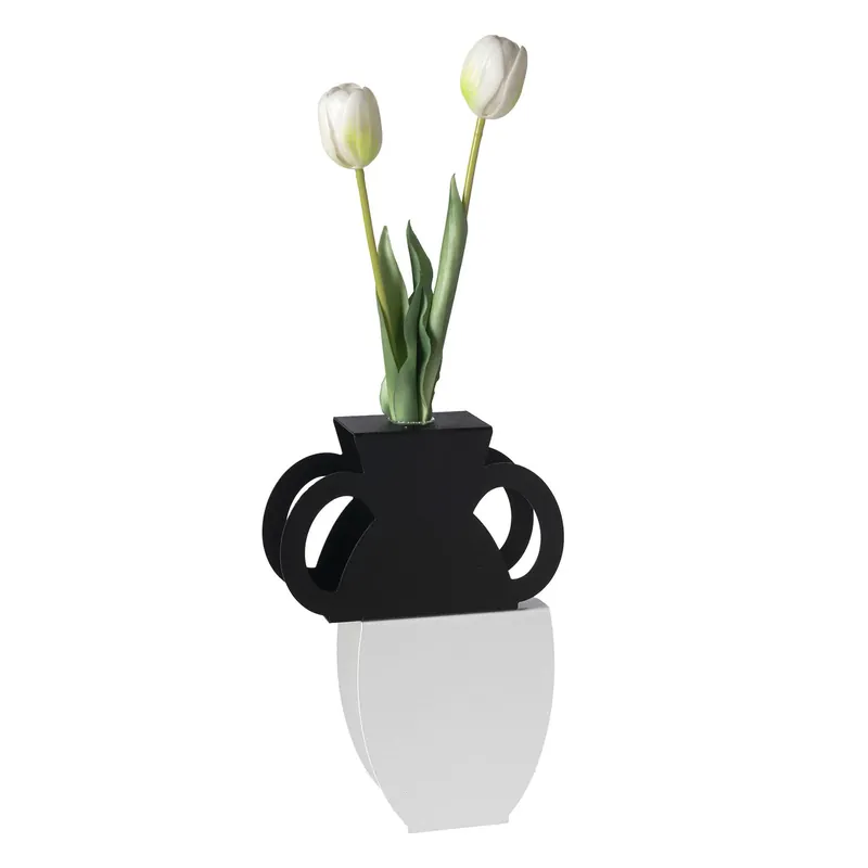 Vaso portafiore decorativo in metallo Esclusivo