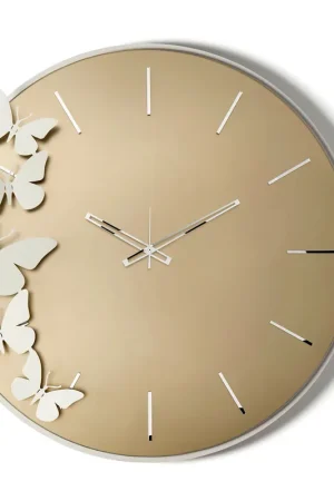 Acquista Ora Orologio da parete in metallo con quadrante in vetro dal design moderno