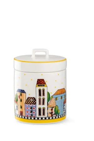 Barattolo in ceramica con coperchio Soddisfatti O Rimborsati