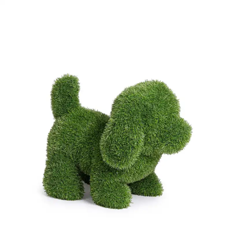 Nuova Collezione Decorazione in erba sintetica cagnolino